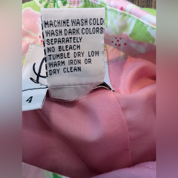 Vintage Lilly Pultizer Sabrina Tiger Floral Strapless Dress Size 4 - Picture 4 of 7